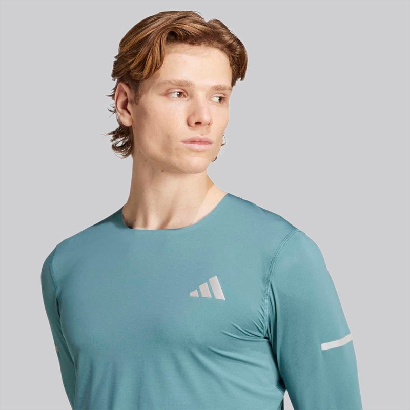 adidas Heren Adi365 Climacool+ Running Lange Mouw Top Preloved Teal - Afbeelding 4