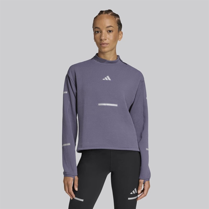 adidas Dames Adi365 Climacool+ Hardloop ronde hals sweater Preloved Violet