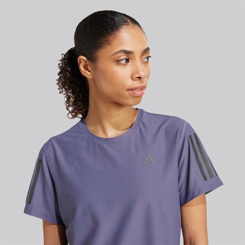 adidas Dames Eigen De Run Hardloop T shirt Preloved Violet - Afbeelding 3
