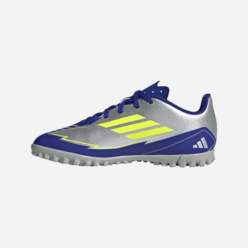 adidas F50 Messi Club La Vida Rapida Pack TF Astro Buty piłkarskie dla dzieci kolor Silver Metallic/Solar Yellow/Lucid Blue – zdjęcie  5
