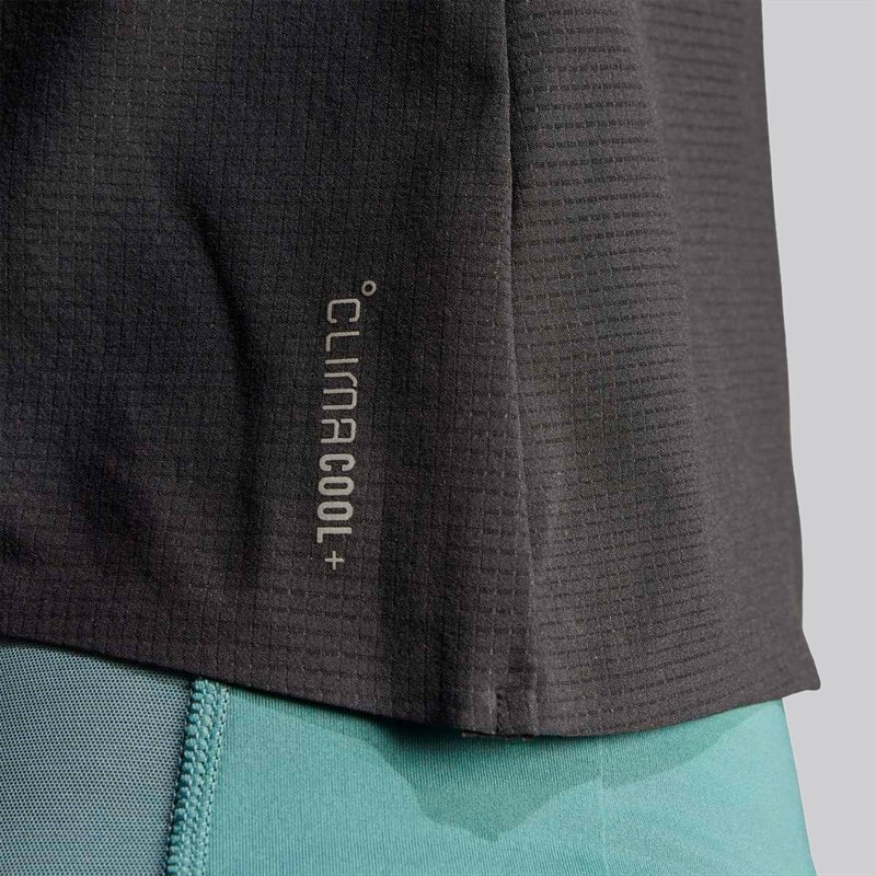 adidas Dames Adi365 Climacool+ hardloop crop top Zwart - Afbeelding 4