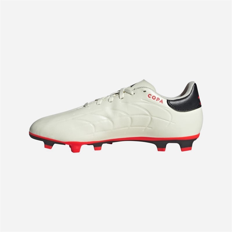 adidas Heren Copa Pure II Club FXG Flexibele Grond Voetbalschoenen Ivory/Core Black/Solar Red - Afbeelding 5