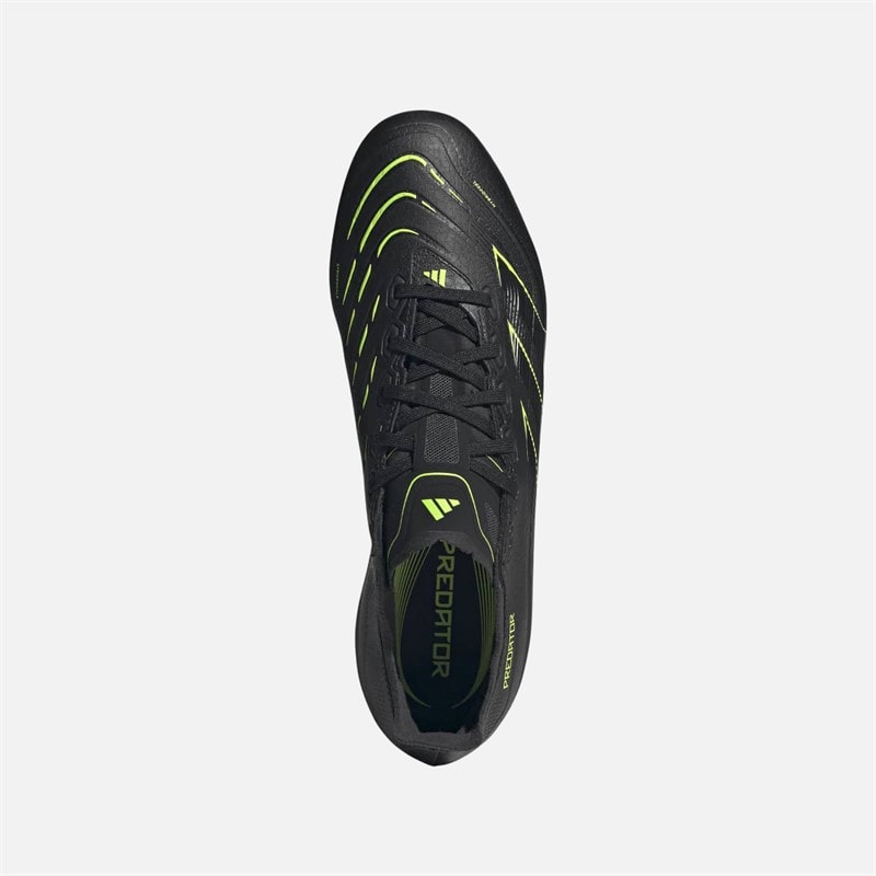 adidas Heren Predator League Electric Stealth Pack FG/MG Firm Ground/Multi Ground Voetbalschoenen Core Black/Carbon/Lucid Lemon - Afbeelding 4