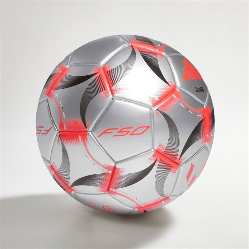 adidas Messi Mini Football Homme Iron Metallic/Blanc/Noir - Image 2