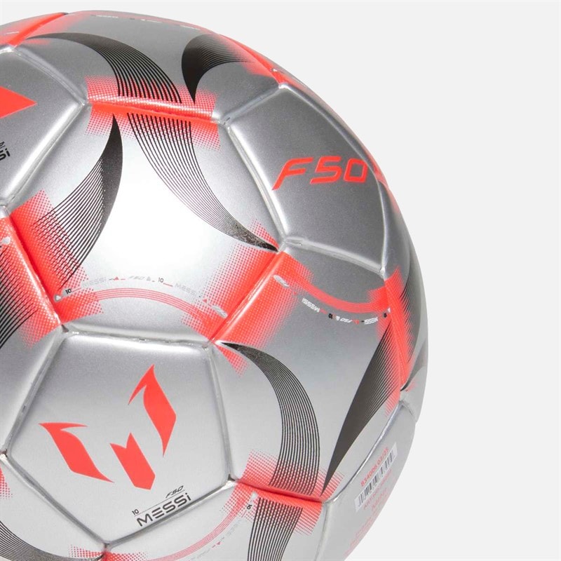adidas Messi Mini Football Homme Iron Metallic/Blanc/Noir - Image 4
