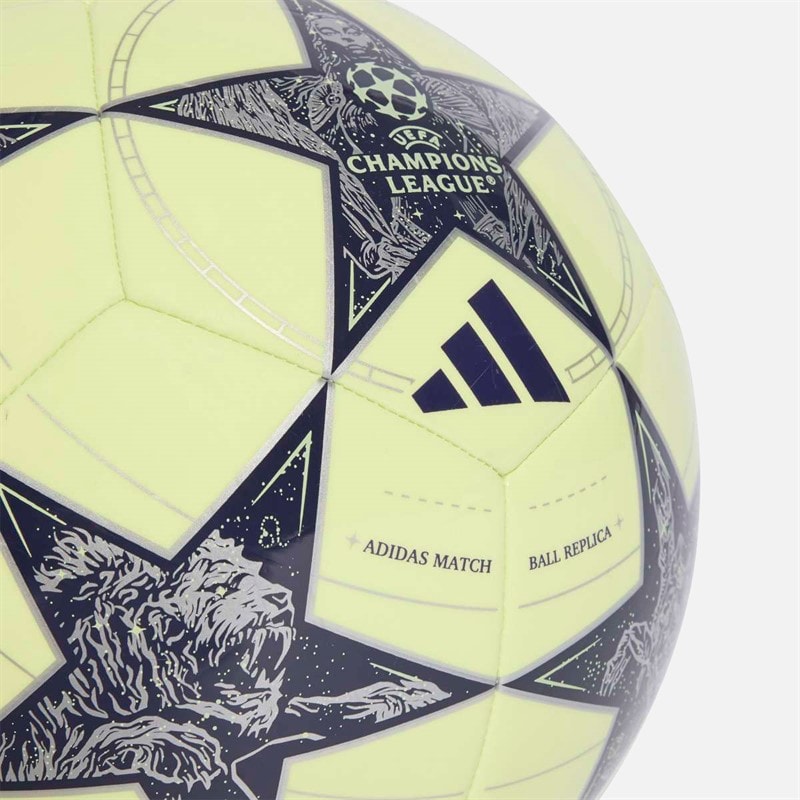 adidas Heren UEFA Champions League Real Madrid Club Training Voetbal Almost Lime/Silver Metallic/Noble Ink - Afbeelding 3