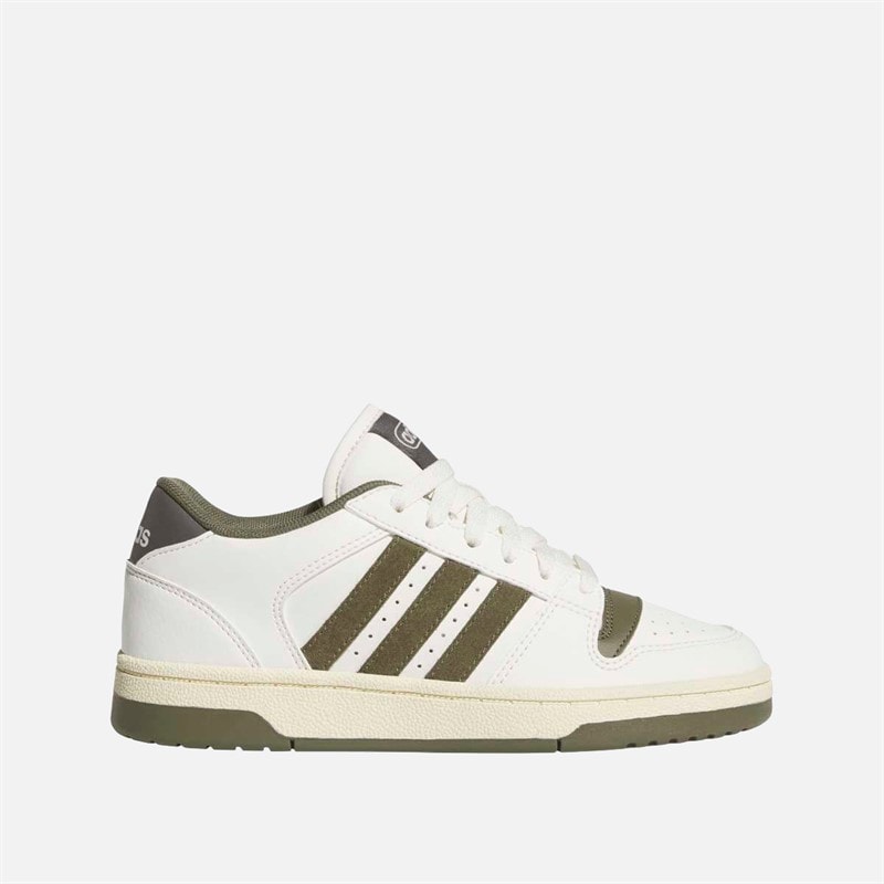 adidas Kinderen break start trainers Chalk White/Olive Strata/Charcoal - Afbeelding 1