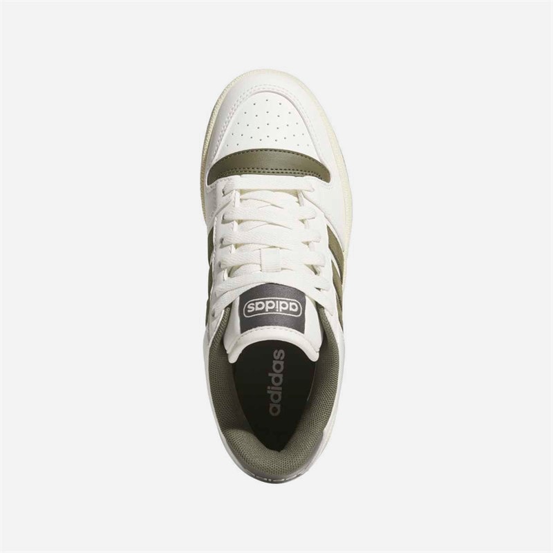 adidas Kinderen break start trainers Chalk White/Olive Strata/Charcoal - Afbeelding 4