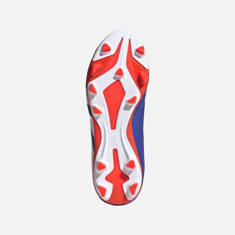 adidas Kinderen Predator Club Advancement Pack FXG Firm Ground/Multi Ground Voetbalschoenen Lucid Blue/Core White/Solar Red - Afbeelding 2