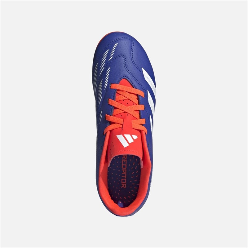 adidas Kinderen Predator Club Advancement Pack FXG Firm Ground/Multi Ground Voetbalschoenen Lucid Blue/Core White/Solar Red - Afbeelding 4
