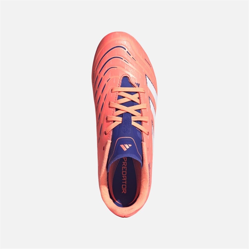 adidas Predator League MG buty piłkarskie na różne nawierzchnie dla dzieci kolor Signal Coral/Cloud White/Beam Orange – zdjęcie  4