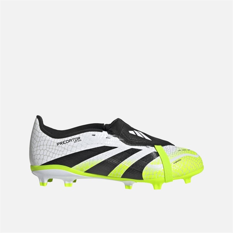 adidas Kinderen Predator League Tong FG/MG Firm Ground/Multi Ground Voetbalschoenen Cloud White/Core Black/Lucid Lemon