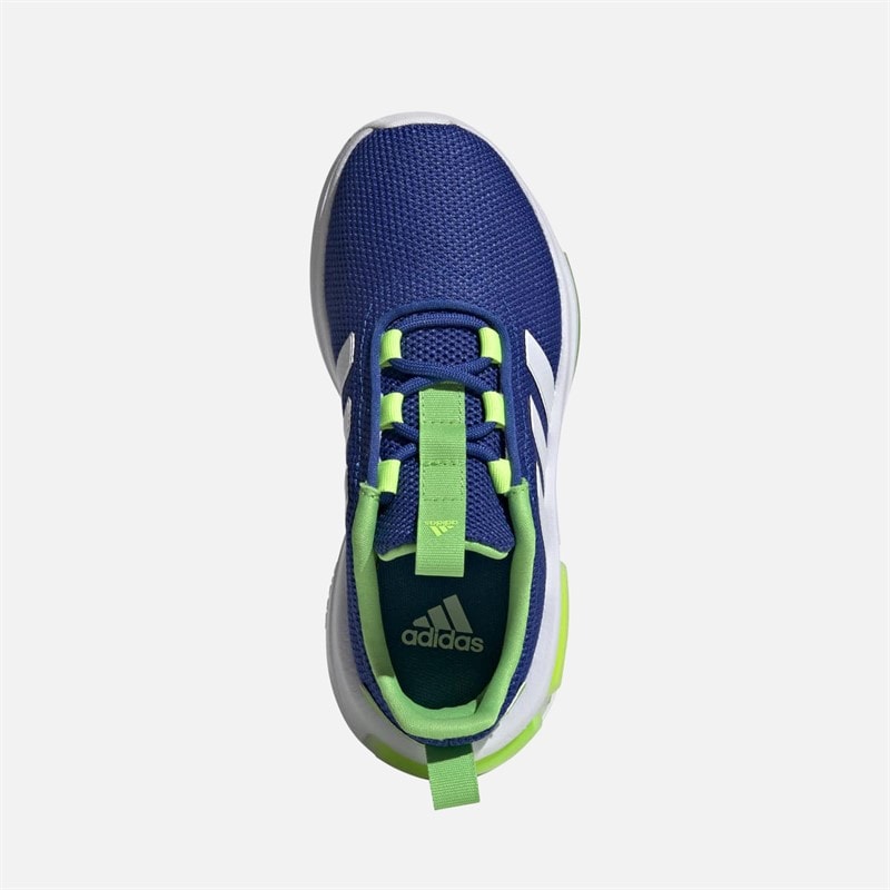 adidas Kinderen Racer TR23 Sneakers Royal Blue/Footwear White/Lucid Lime - Afbeelding 4