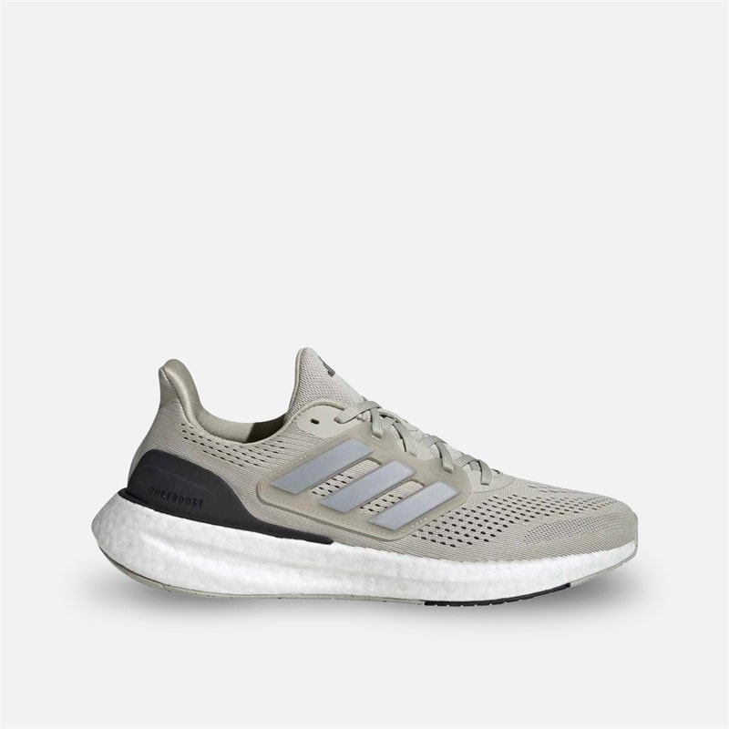 adidas Heren Pureboost 23 Neutrale Hardloopschoenen Putty Grey/Silver Metallic/Core Black - Afbeelding 1