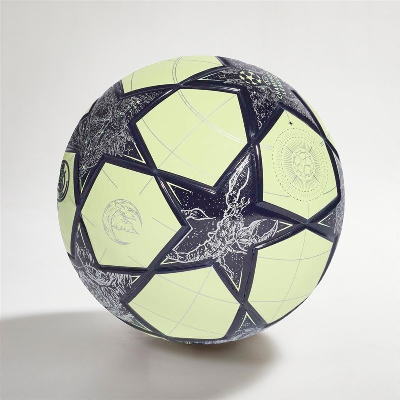 adidas Heren UEFA Champions League Real Madrid Mini Voetbal Almost Lime/Silver Metallic/Noble Ink - Afbeelding 2