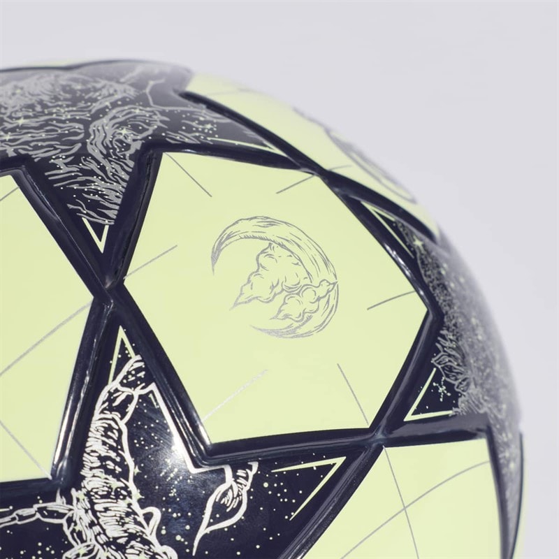 adidas Heren UEFA Champions League Real Madrid Mini Voetbal Almost Lime/Silver Metallic/Noble Ink - Afbeelding 3