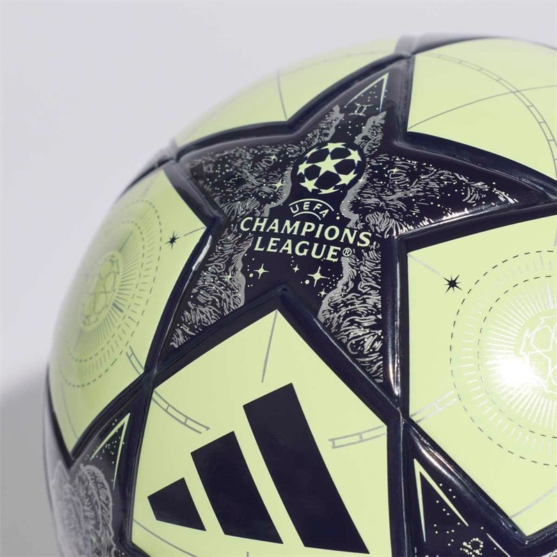 adidas Heren UEFA Champions League Real Madrid Mini Voetbal Almost Lime/Silver Metallic/Noble Ink - Afbeelding 4