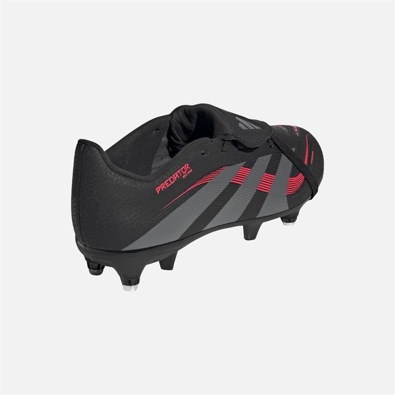 adidas Predator League język SG miękkie podłoże buty piłkarskie dla dzieci kolor Core Black/Grey Four/Lucid Red – zdjęcie  3