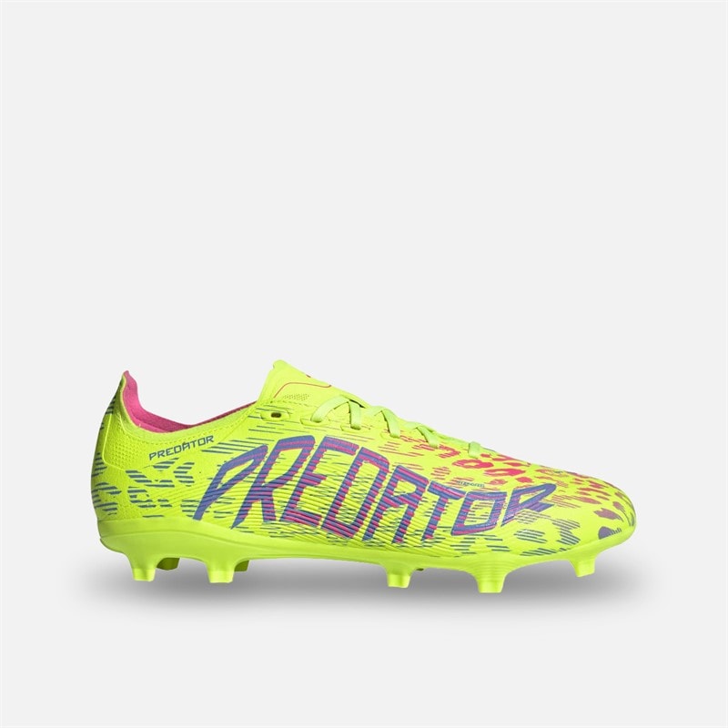 adidas Heren Predator League FG/MG Firm Ground/Multi Ground Voetbalschoenen Lucid Lemon/Blue Fusion/Lucid Pink