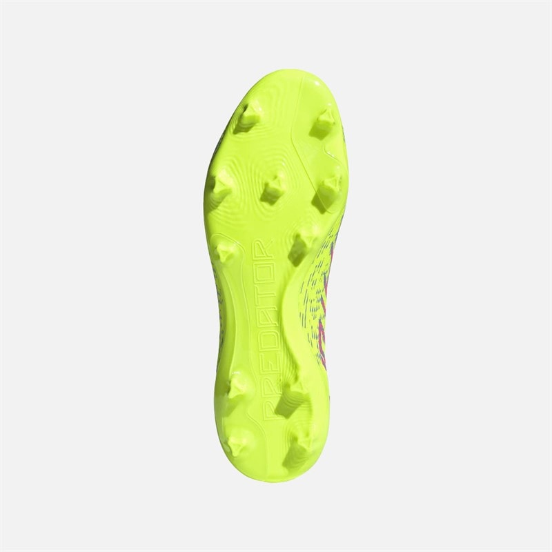 adidas Bottes de football Homme Predator League FG/MG Terrain ferme/Terrain polyvalent Lucid Lemon/Blue Fusion/Lucid Pink - Image 2