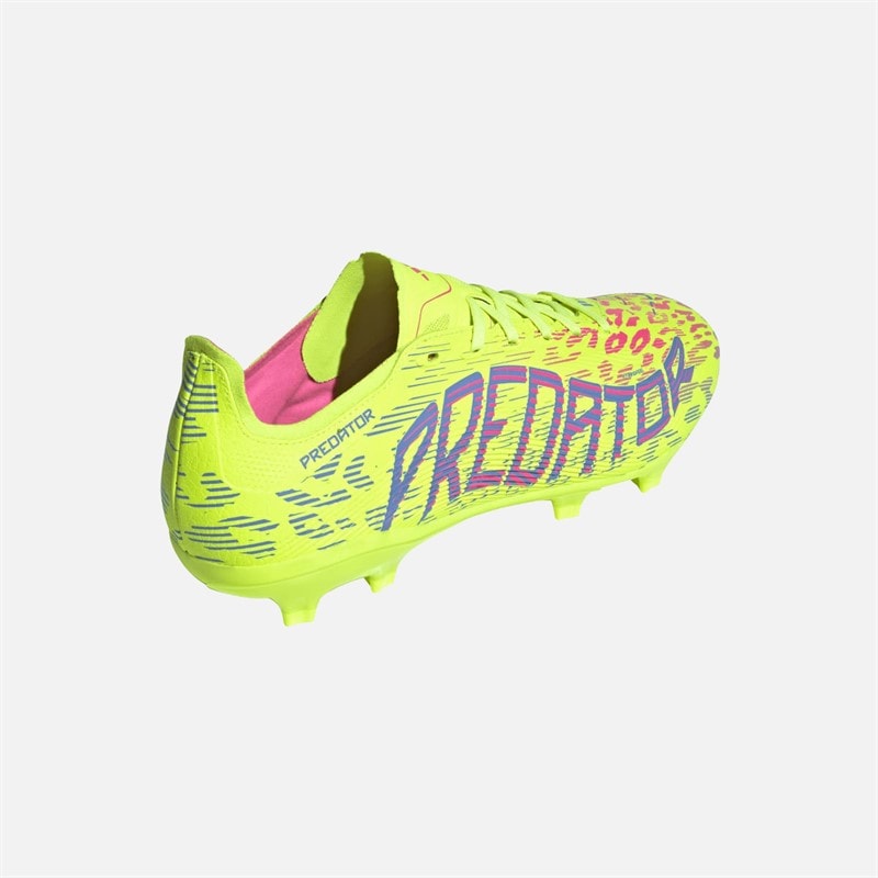 adidas Bottes de football Homme Predator League FG/MG Terrain ferme/Terrain polyvalent Lucid Lemon/Blue Fusion/Lucid Pink - Image 3