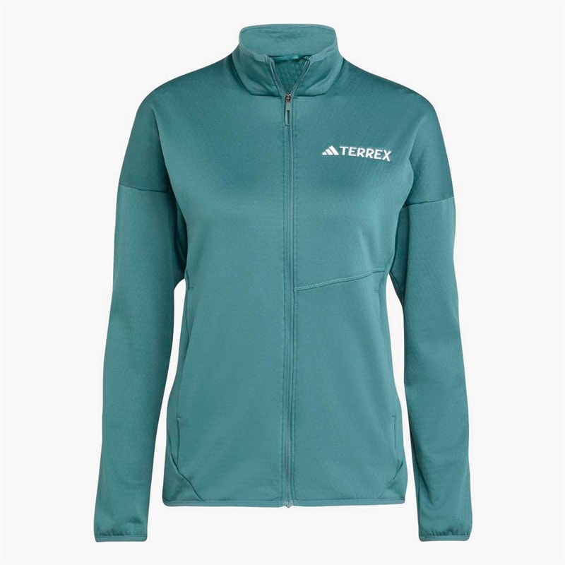 adidas Dames Terrex Xperior Climawarm Licht Fleece Jas Preloved Teal