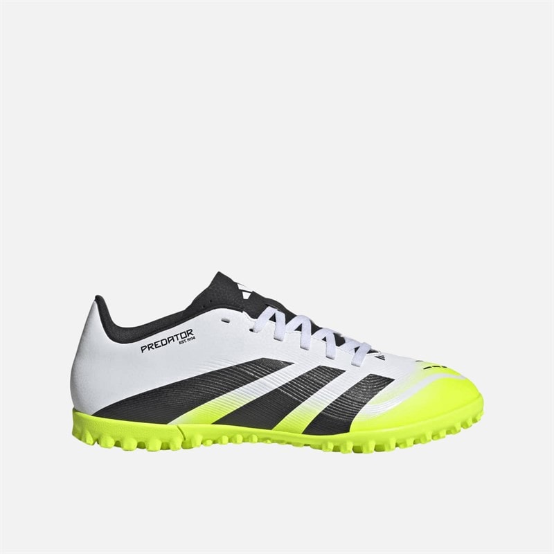 adidas Heren Predator Club TF Astro Fußballschuhe Cloud White/Core Black/Lucid Lemon