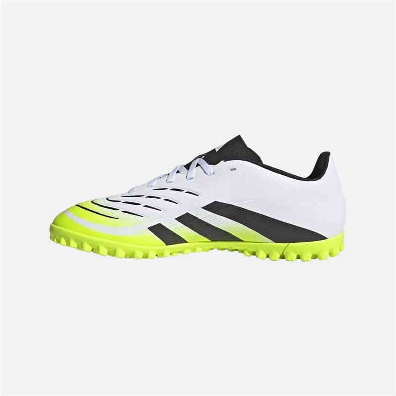 adidas Heren Predator Club TF Astro Fußballschuhe Cloud White/Core Black/Lucid Lemon - Afbeelding 5