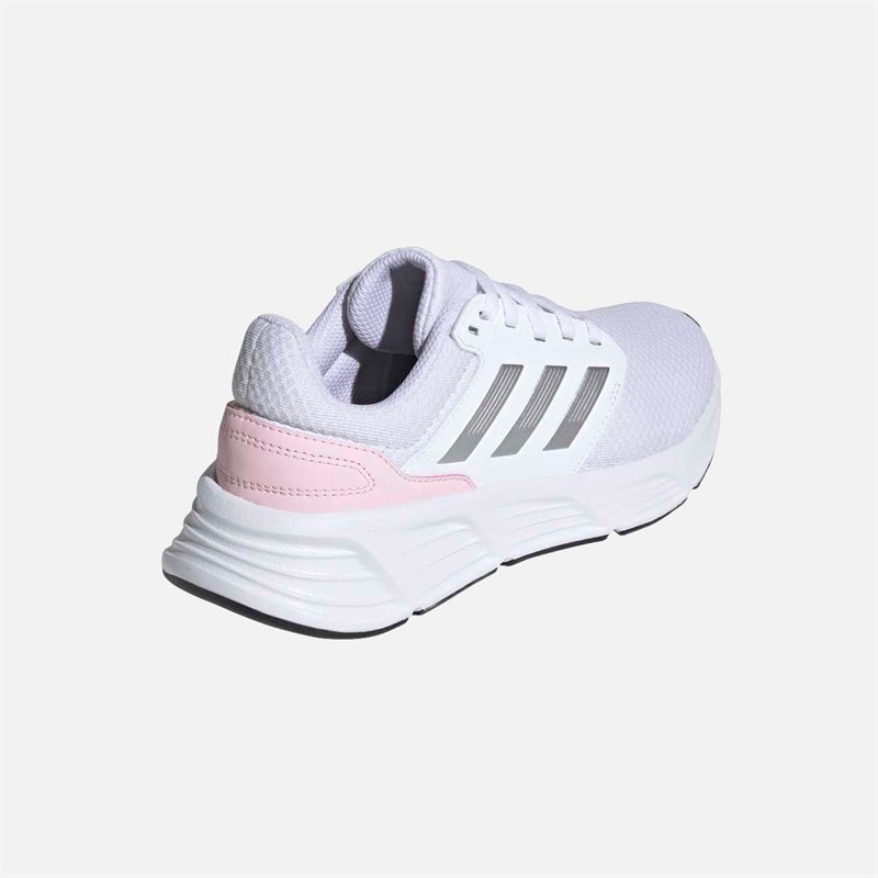 adidas Dames Galaxy 6 Cloudfoam Neutrale Hardloopschoenen Footwear White/Silver Metallic/Clear Pink - Afbeelding 3