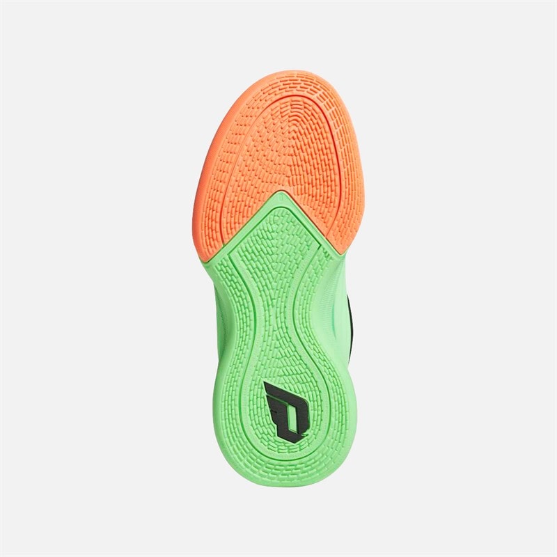 adidas Kinderen Dames X Basketbalschoenen Lime Burgundy/Signal Coral/Blue Burst - Afbeelding 2