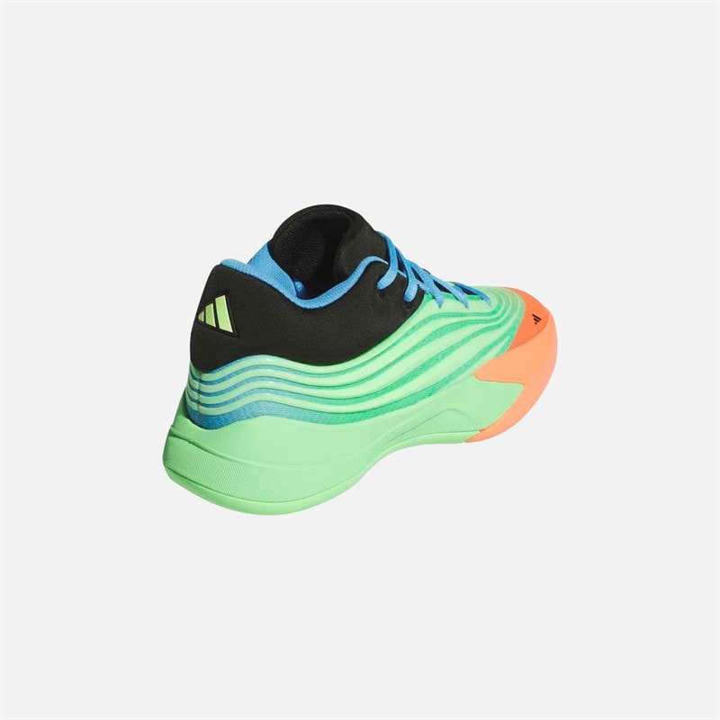 adidas Kinderen Dames X Basketbalschoenen Lime Burgundy/Signal Coral/Blue Burst - Afbeelding 3