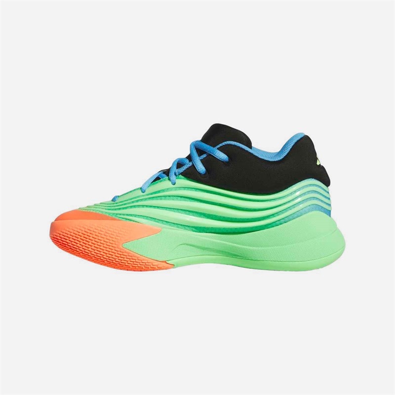 adidas Kinderen Dames X Basketbalschoenen Lime Burgundy/Signal Coral/Blue Burst - Afbeelding 5