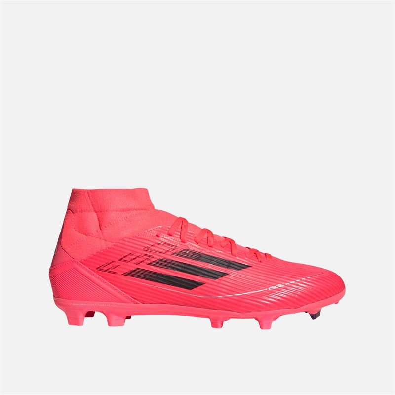 adidas Heren F50 League Mid Vivid Horizon Pack FG/MG Firm Ground/Multi Ground Voetbalschoenen Turbo Roze/Aurora Zwart/Platinum Metallic Turbo (Pink)/Aurora Black/Platinum Metallic