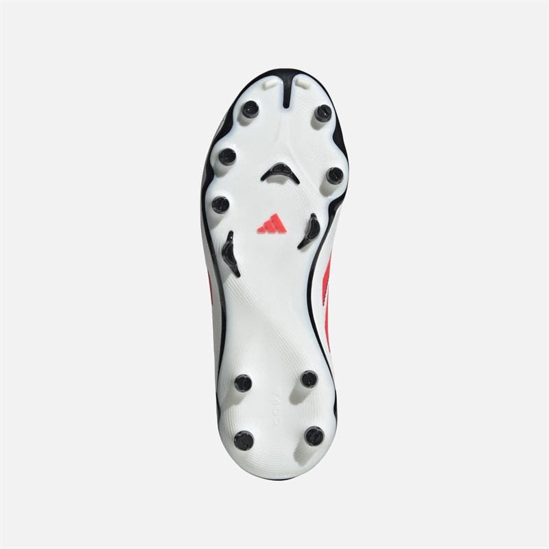 adidas Copa Pure III League FG/MG buty piłkarskie dla dzieci do gry na twardej/wielogrundowej nawierzchni kolor Footwear White/Lucid Red/Core Black – zdjęcie  2