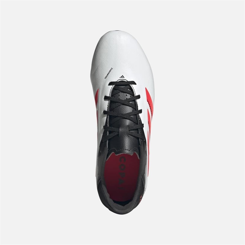 adidas Copa Pure III League FG/MG buty piłkarskie dla dzieci do gry na twardej/wielogrundowej nawierzchni kolor Footwear White/Lucid Red/Core Black – zdjęcie  4