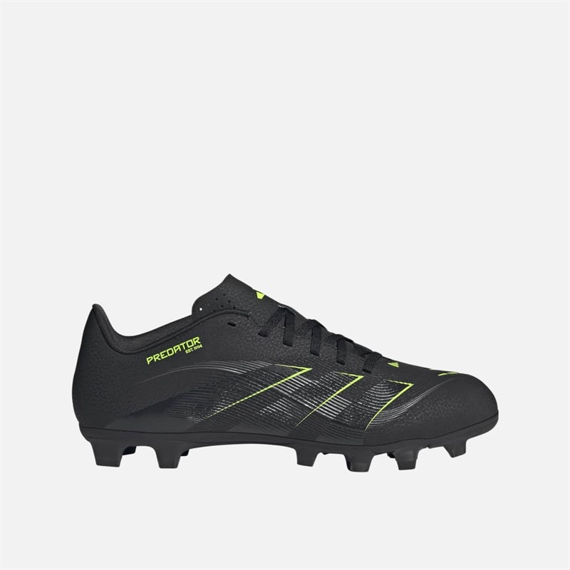 adidas Heren Predator Club FG/MG Firm Ground/Multi Ground Voetbalschoenen Core Black/Carbon/Lucid Lemon - Afbeelding 1