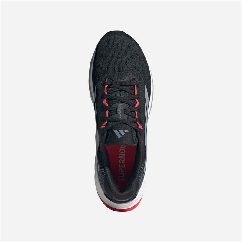 adidas Heren Supernova Rise 2 Neutrale Hardloopschoenen Core Black/Halo Silver/Lucid Red - Afbeelding 4