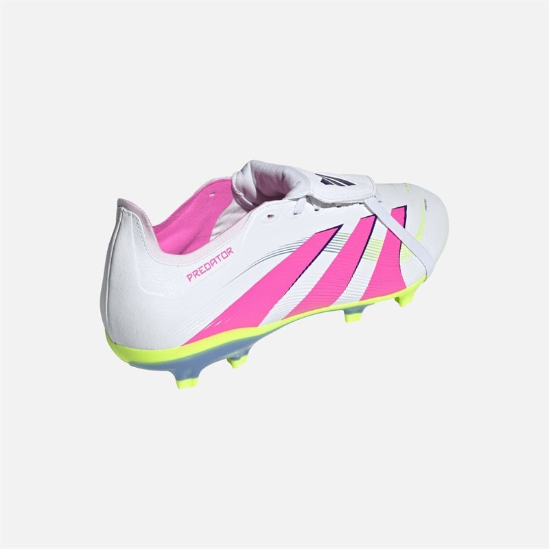 adidas Heren Predator League Tongue FG/MG Vaste Bodem/Multi Bodem Voetbalschoenen Cloud White/Lucid Lemon/Lucid Pink - Afbeelding 3
