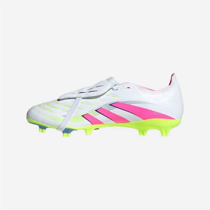 adidas Heren Predator League Tongue FG/MG Vaste Bodem/Multi Bodem Voetbalschoenen Cloud White/Lucid Lemon/Lucid Pink - Afbeelding 5