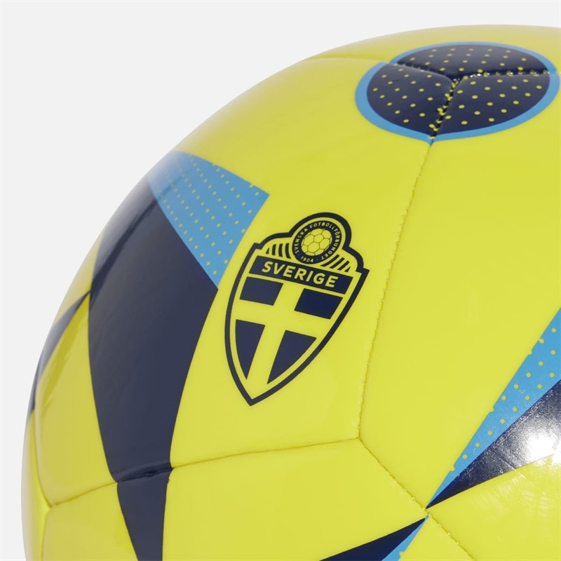 adidas Homme SVFF Sverige Club Entraînement Football Bright Yellow/Navy Blue/Pulse Blue - Image 4