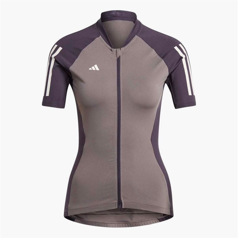 adidas Dames Essentials 3-strepen Fietsjersey Charcoal