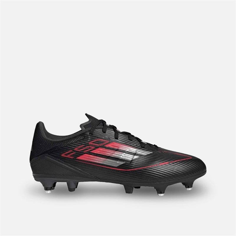 adidas Heren F50 League Stealth Victory Pack SG Zachte Ondergrond Voetbalschoenen Zwart/Iron Metallic/Lucid Red - Afbeelding 1