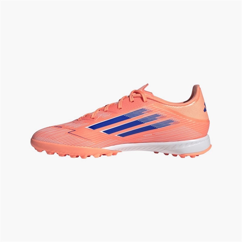 adidas Heren F50 League TF Kunstgras Voetbalschoenen Beam Orange/Lucid Blue/Cloud White - Afbeelding 5