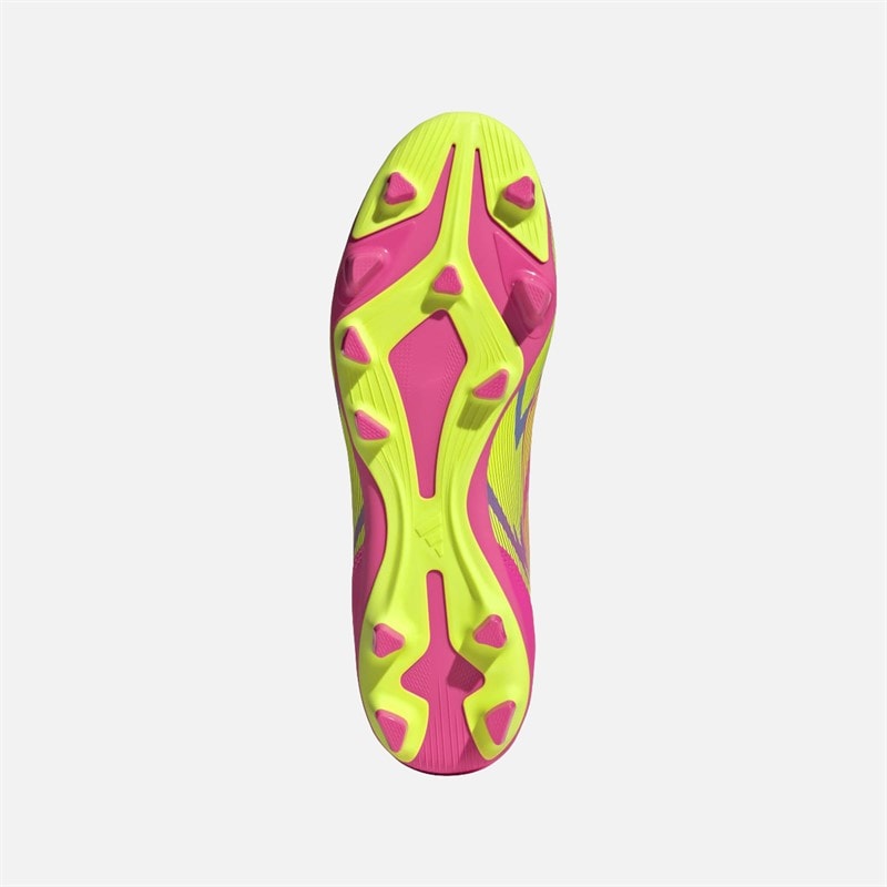 adidas Heren F50 Club FG/MG Firm Ground/Multi Ground Voetbalschoenen Lucid Pink/Lucid Lemon/Blue Fusion - Afbeelding 2