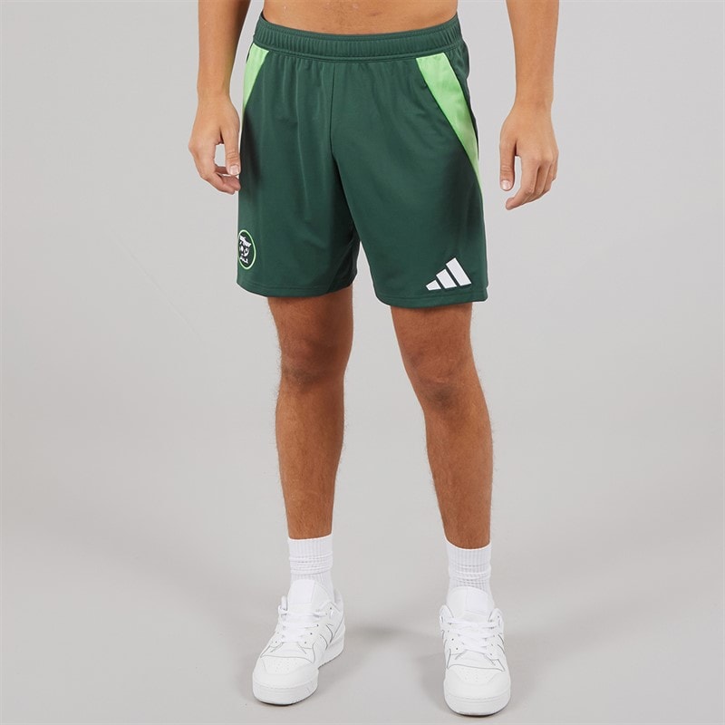 adidas Heren FAF Algerije Uit Shorts Mineral Green - Afbeelding 2