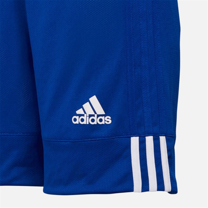 adidas Kinderen 3G Snelheid Omkeerbare Basketbal Broek Collegiate Royal/Wit - Afbeelding 4