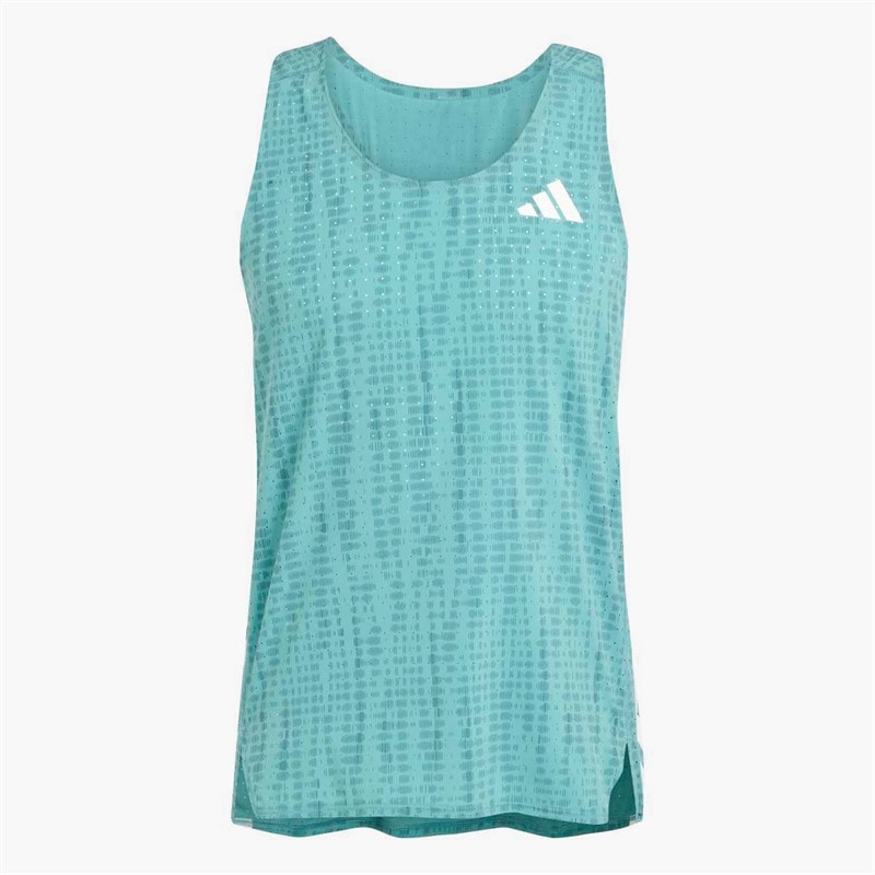 adidas Adizero koszulka do biegania dla niego kolor Power Teal/Preloved Teal – zdjęcie  5