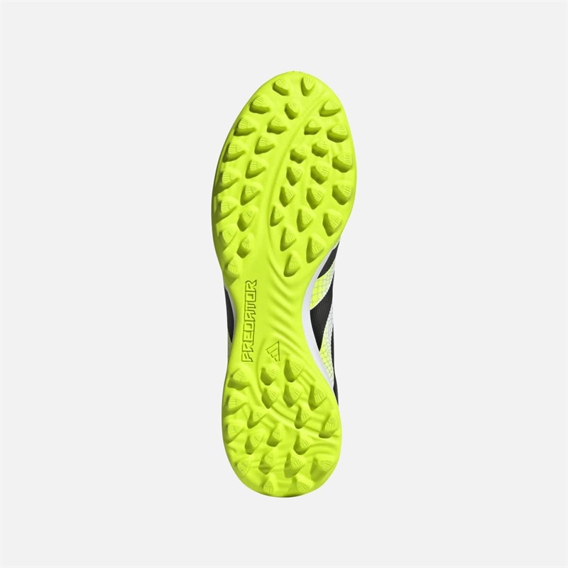 adidas Heren Predator League TF Astro Voetbalschoenen Cloud White/Core Black/Lucid Lemon - Afbeelding 2