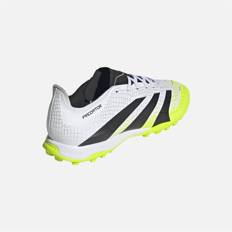 adidas Heren Predator League TF Astro Voetbalschoenen Cloud White/Core Black/Lucid Lemon - Afbeelding 3