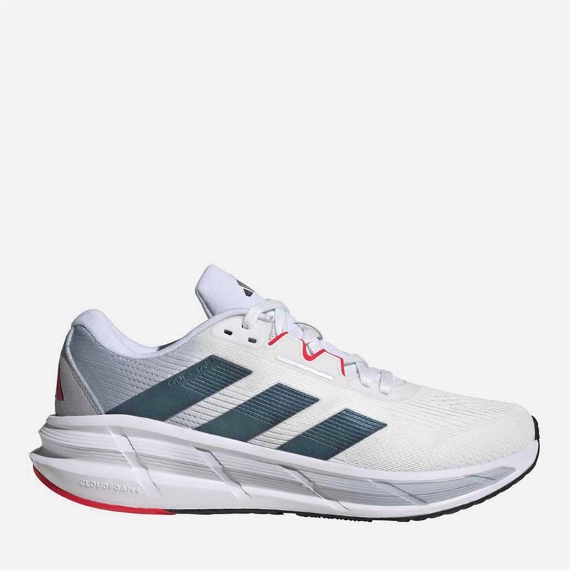 adidas Herren Questar 3 Neutrale Laufschuhe Cloud White/Core Black/Pure Ruby